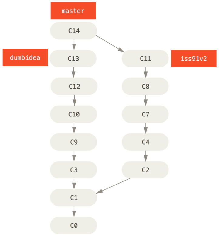 History after merging `dumbidea` and `iss91v2`.