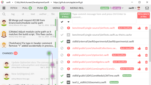 git gui clients linux