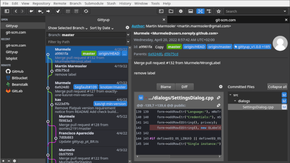 git client gui linux